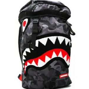 Limited Edition Black Camo Chenille Shark Top Load